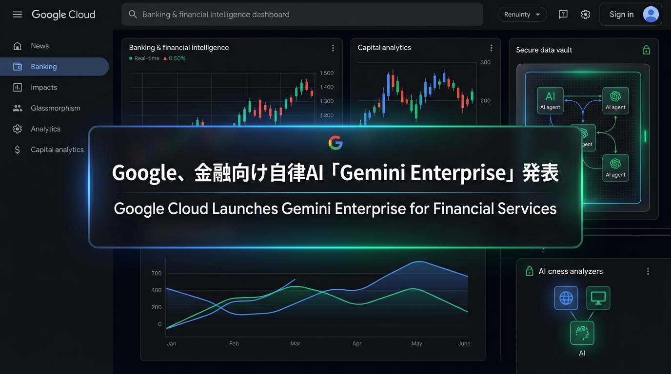 Google、金融向け自律AI「Gemini Enterprise」発表