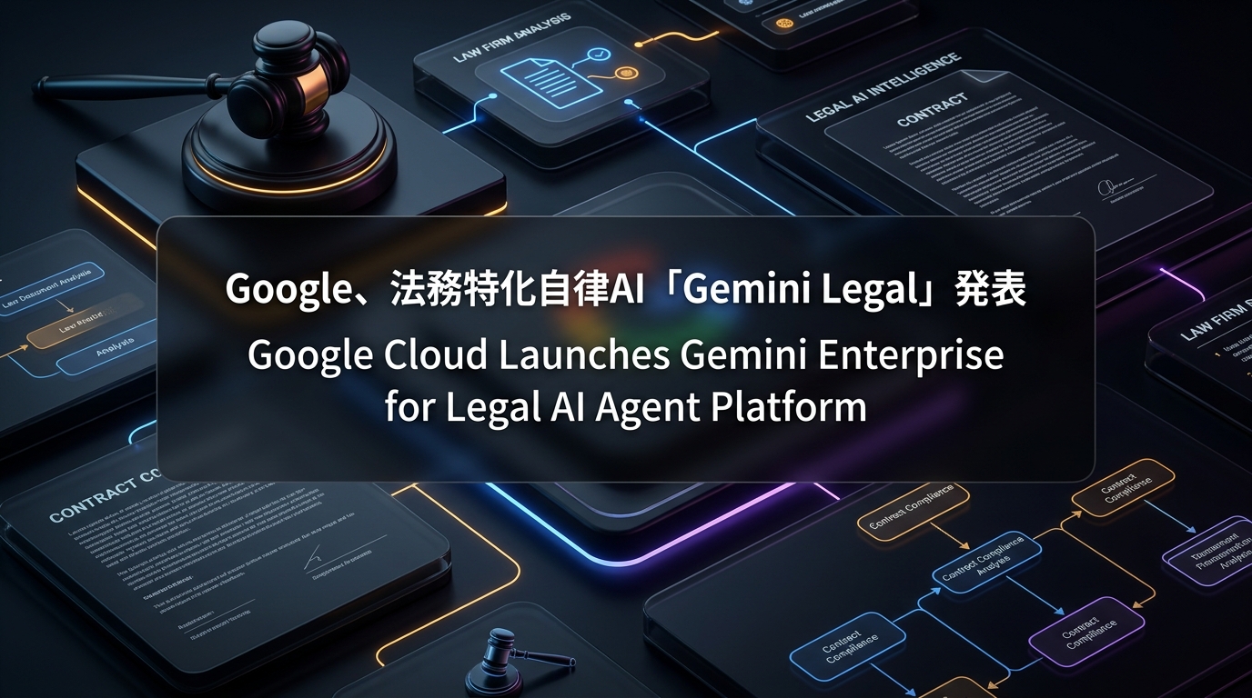 Google、法務特化自律AI「Gemini Legal」発表