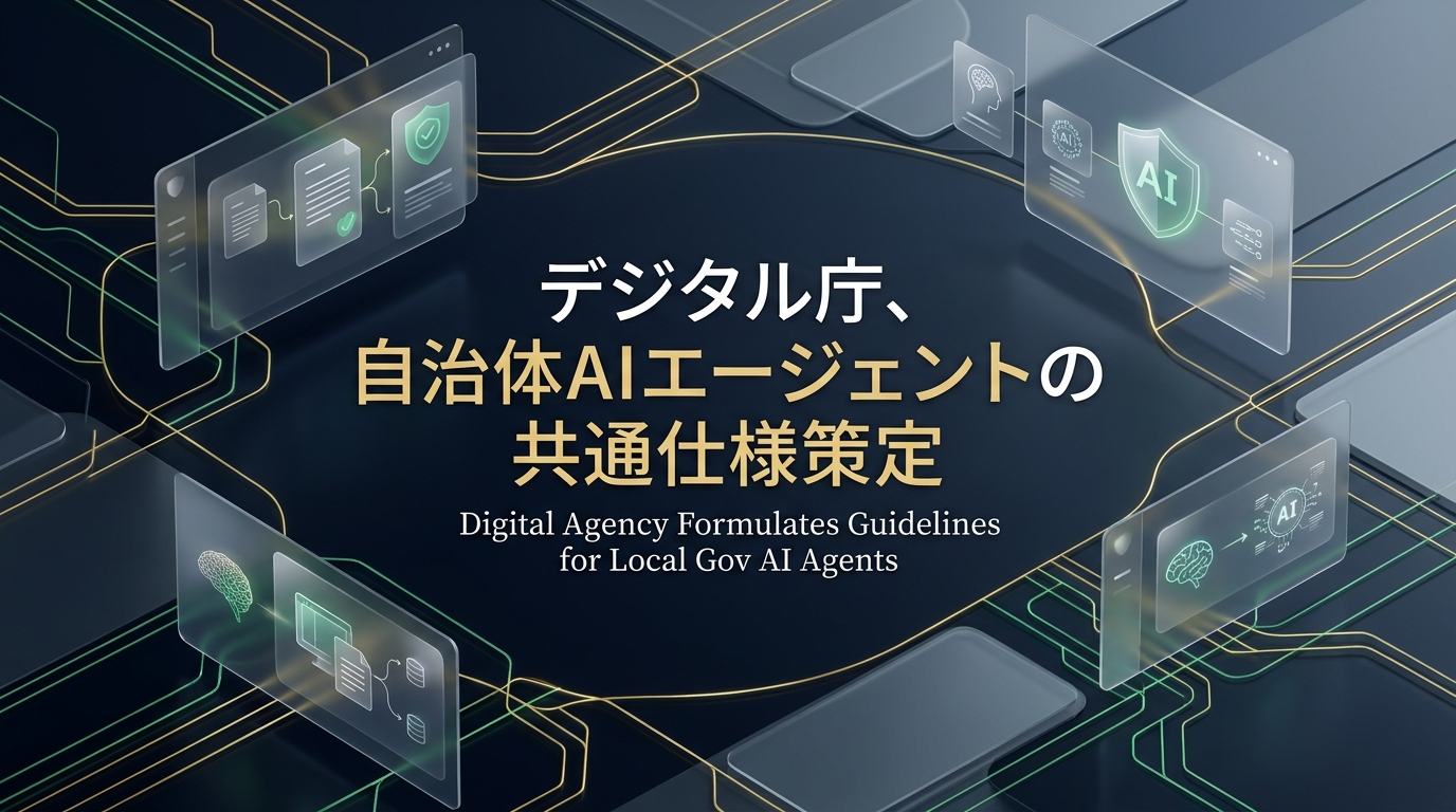 デジタル庁、自治体AIエージェントの共通仕様策定