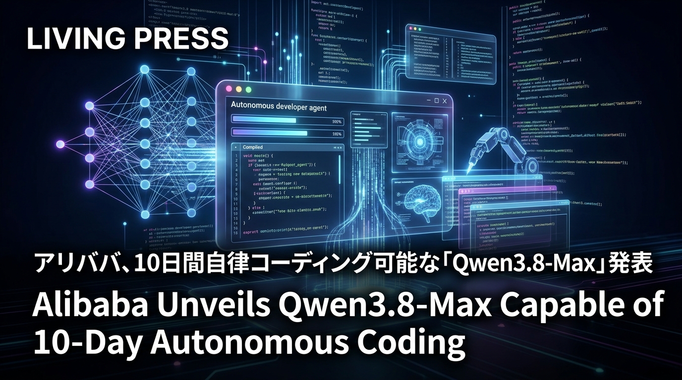 アリババ、10日間自律コーディング可能な「Qwen3.8-Max」発表