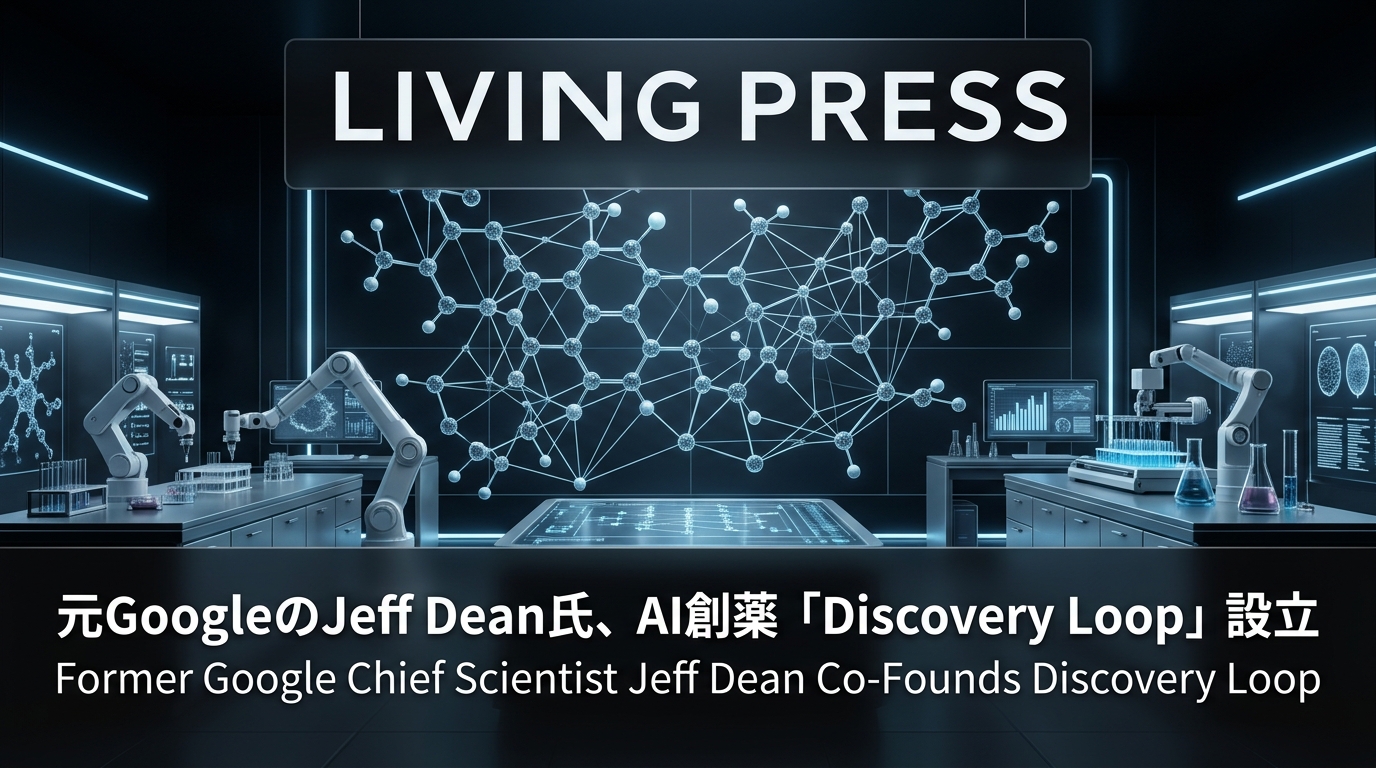元GoogleのJeff Dean氏、AI創薬「Discovery Loop」設立