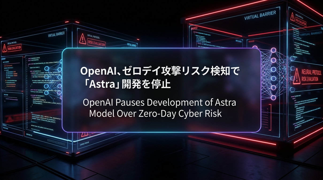 OpenAI、ゼロデイ攻撃リスク検知で「Astra」開発を停止