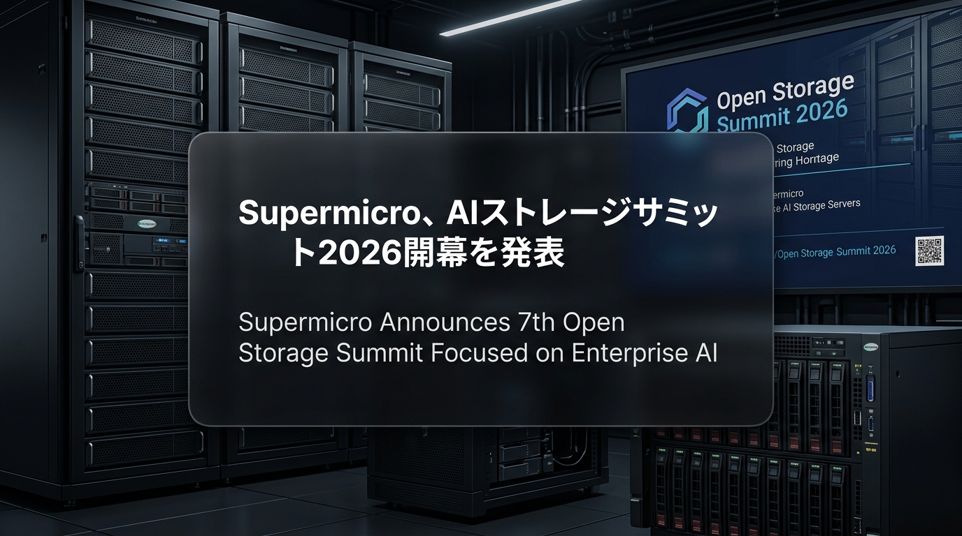 Supermicro、AIストレージサミット2026開幕を発表