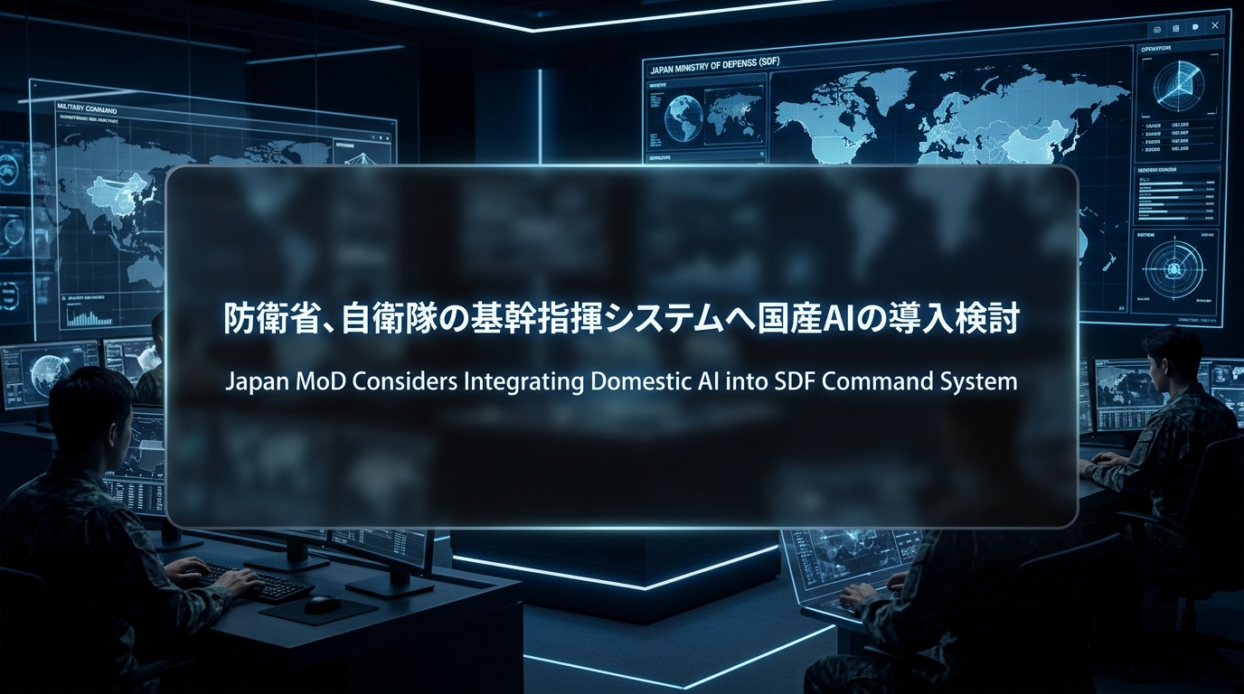 防衛省、自衛隊の基幹指揮システムへ国産AIの導入検討