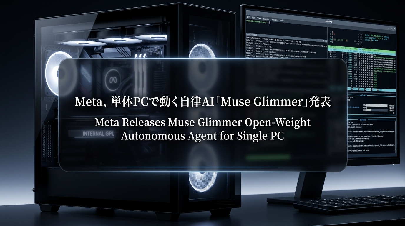Meta、単体PCで動く自律AI「Muse Glimmer」発表
