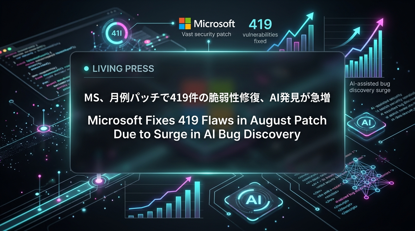 MS、月例パッチで419件の脆弱性修復、AI発見が急増
