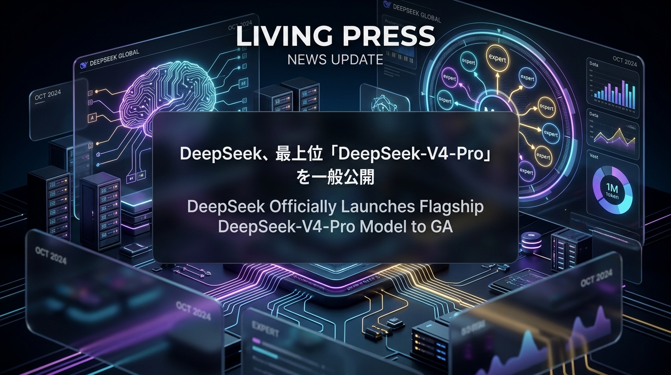 DeepSeek、最上位「DeepSeek-V4-Pro」を一般公開
