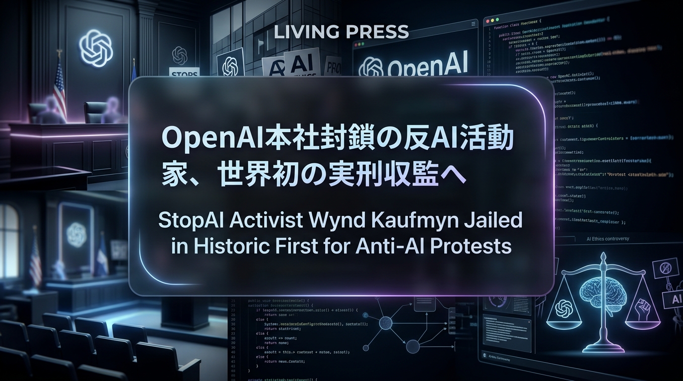 OpenAI本社封鎖の反AI活動家、世界初の実刑収監へ