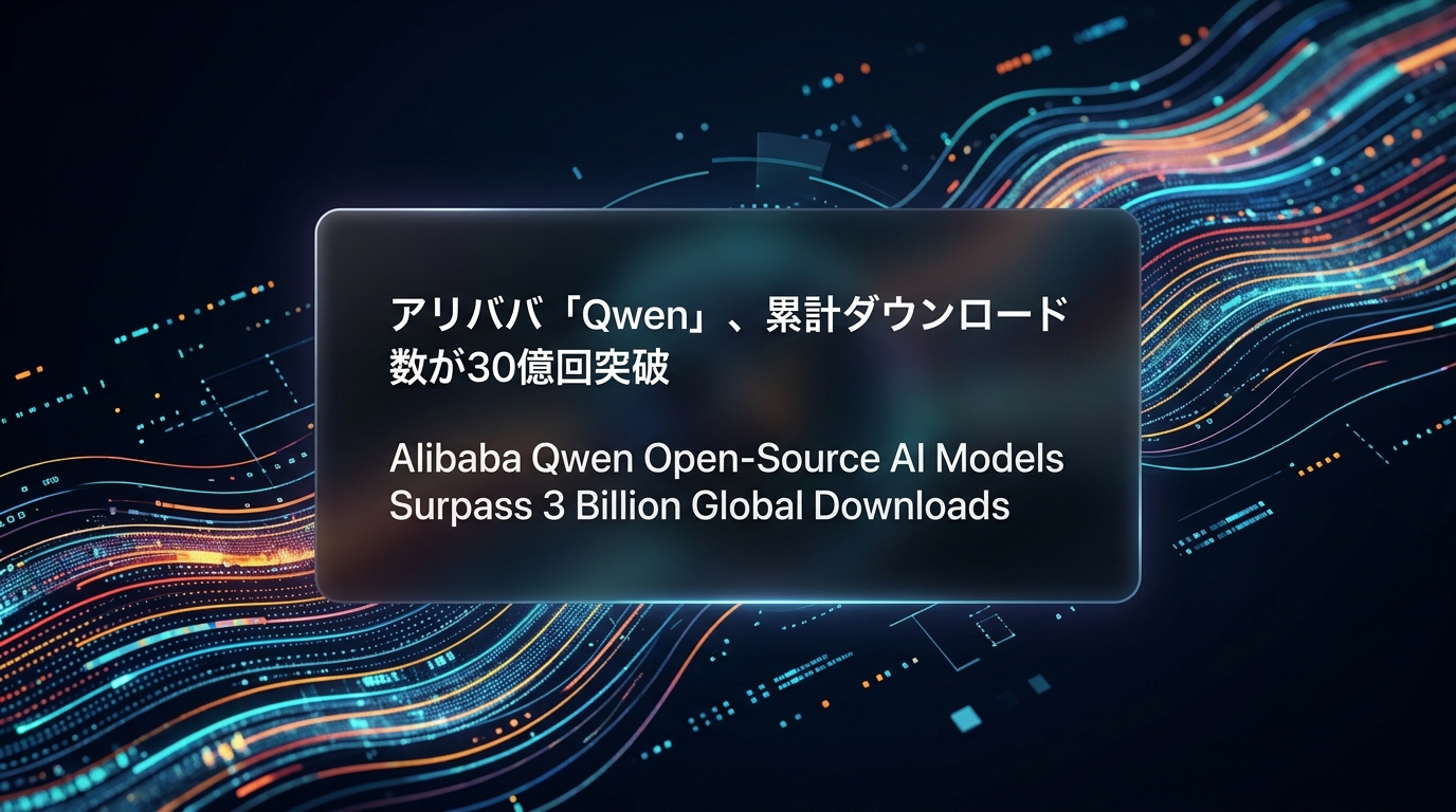 アリババ「Qwen」、累計ダウンロード数が30億回突破