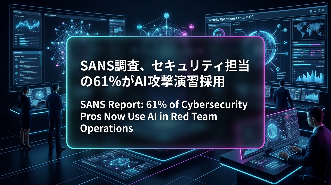 SANS調査、セキュリティ担当の61%がAI攻撃演習採用