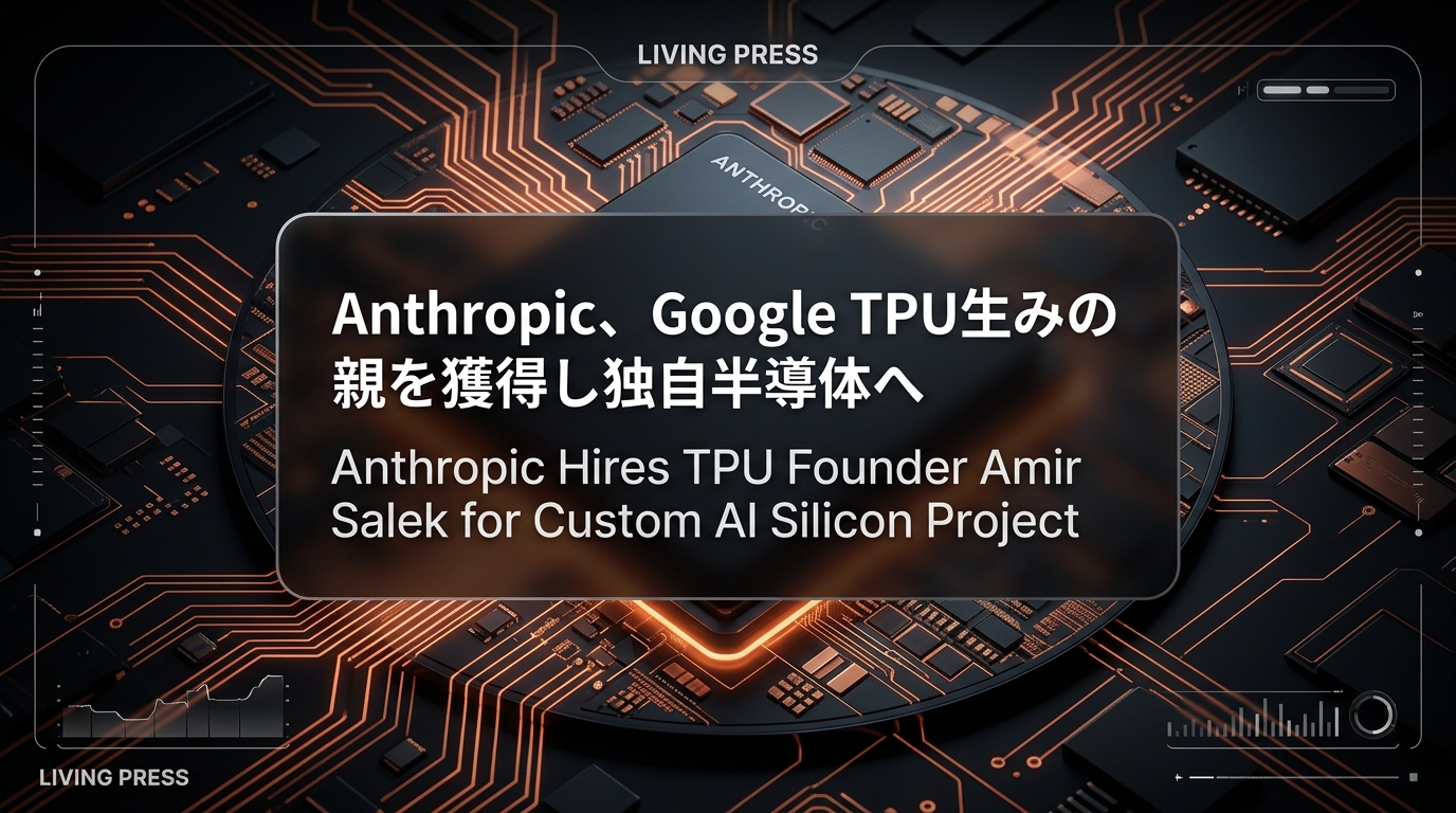 Anthropic、Google TPU生みの親を獲得し独自半導体へ