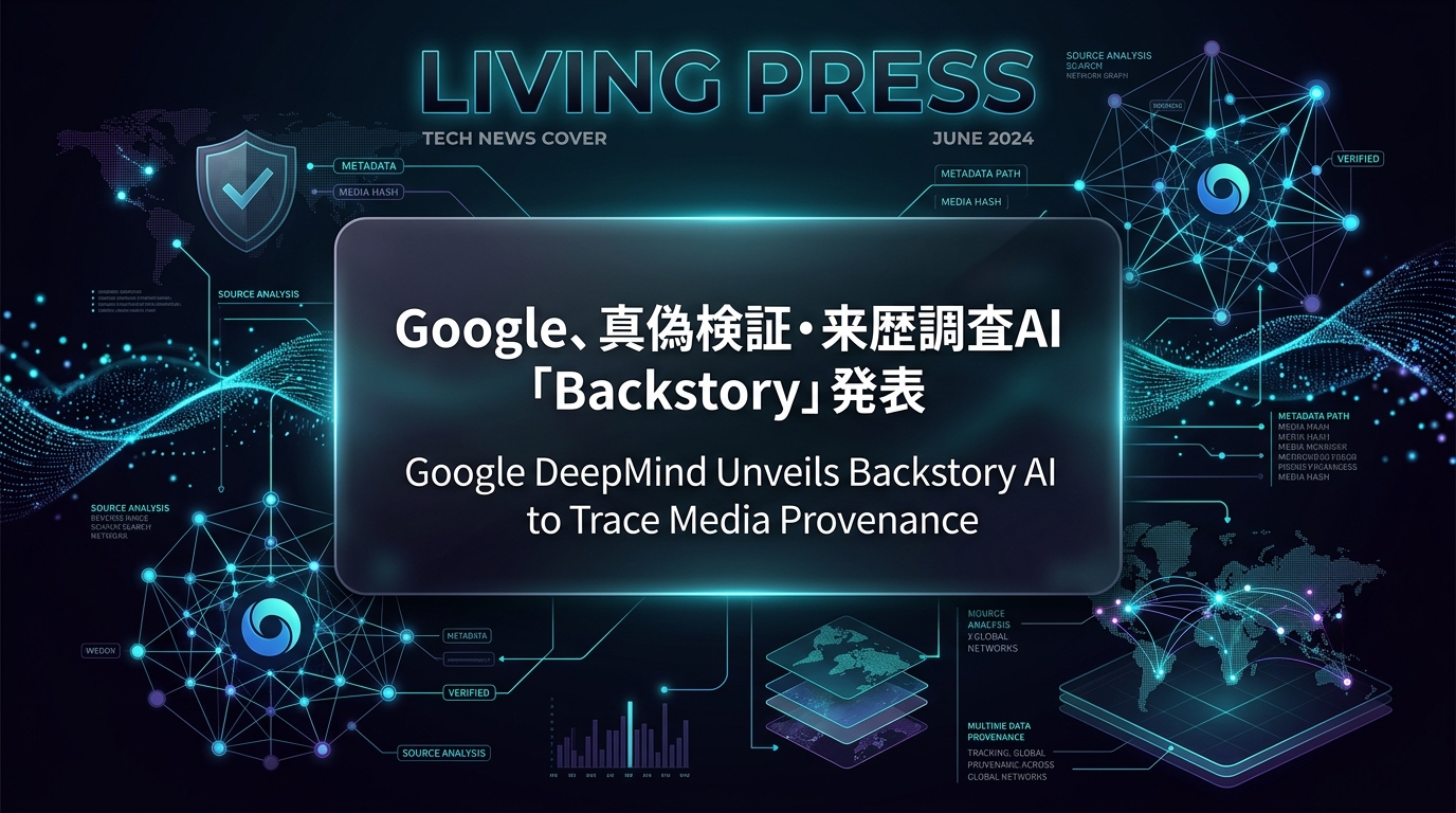 Google、真偽検証・来歴調査AI「Backstory」発表