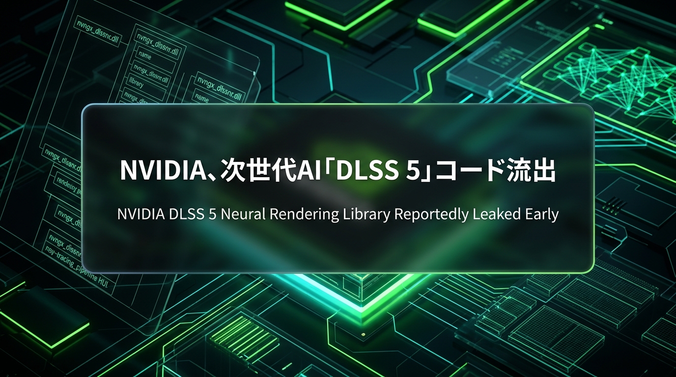 NVIDIA、次世代AI「DLSS 5」コード流出