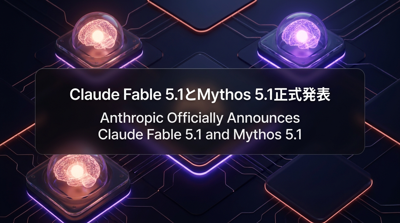 Claude Fable 5.1とMythos 5.1正式発表
