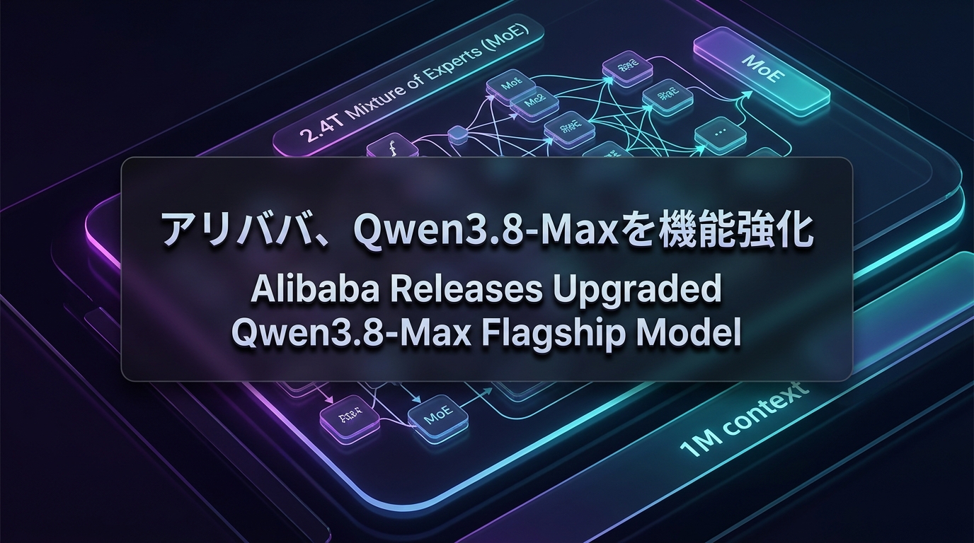 アリババ、Qwen3.8-Maxを機能強化