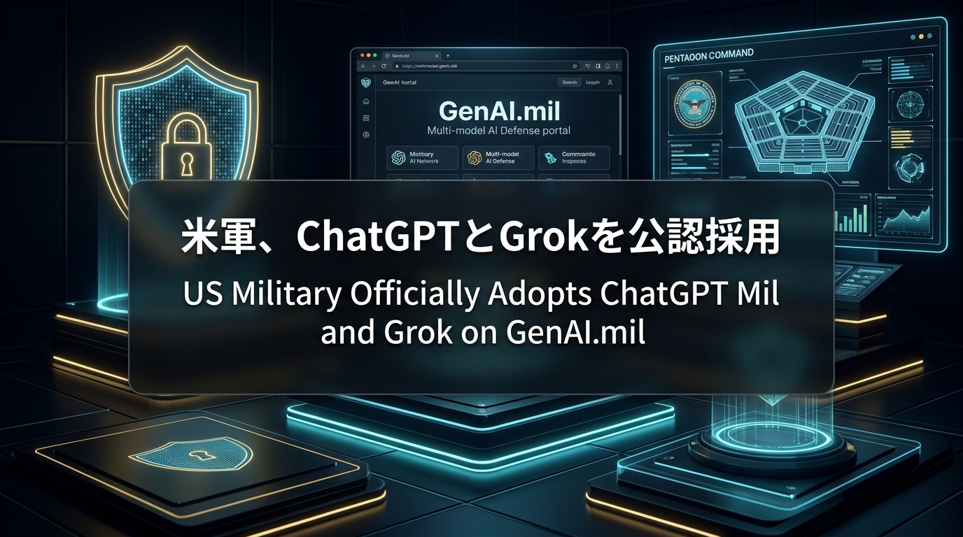 米軍、ChatGPTとGrokを公認採用