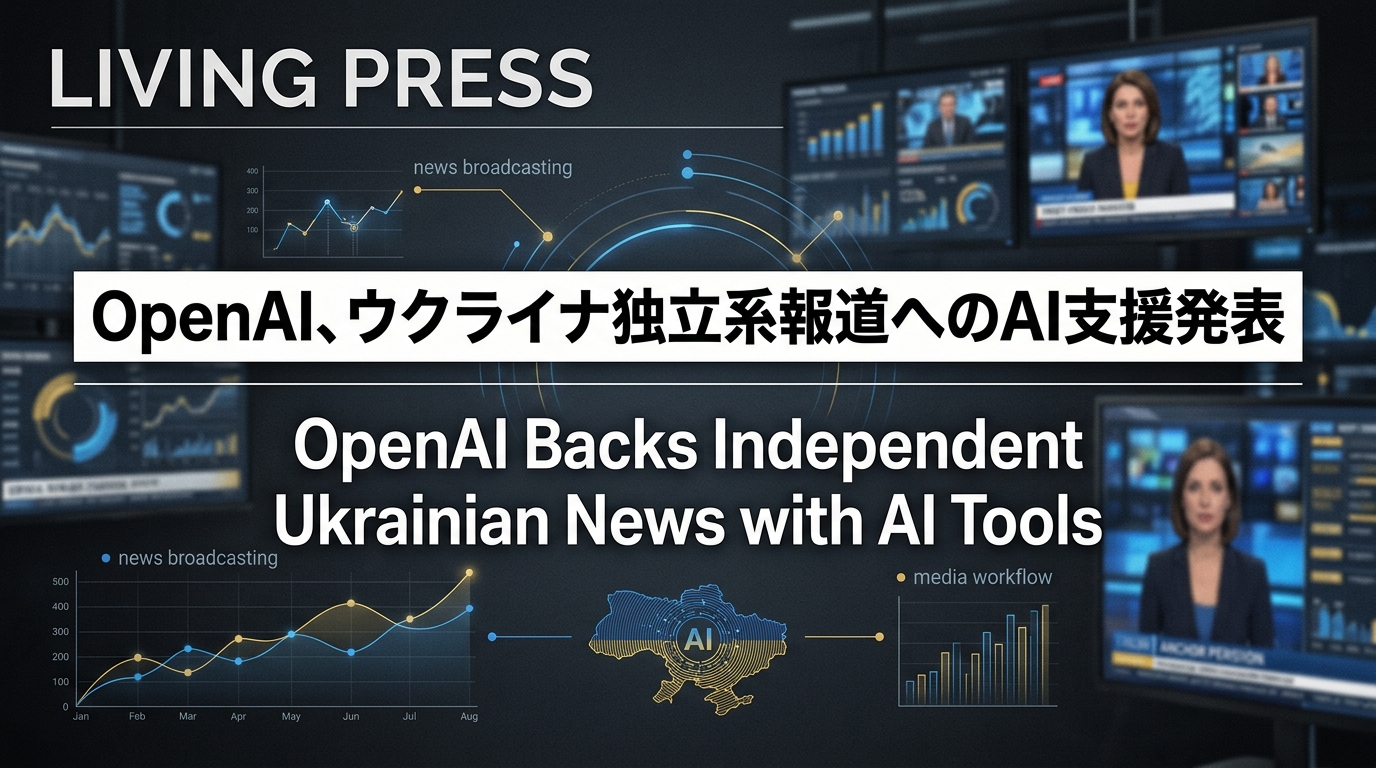 OpenAI、ウクライナ独立系報道へのAI支援発表