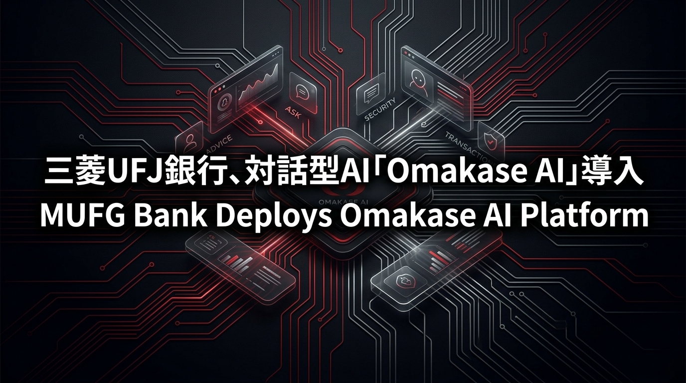 三菱UFJ銀行、対話型AI「Omakase AI」導入