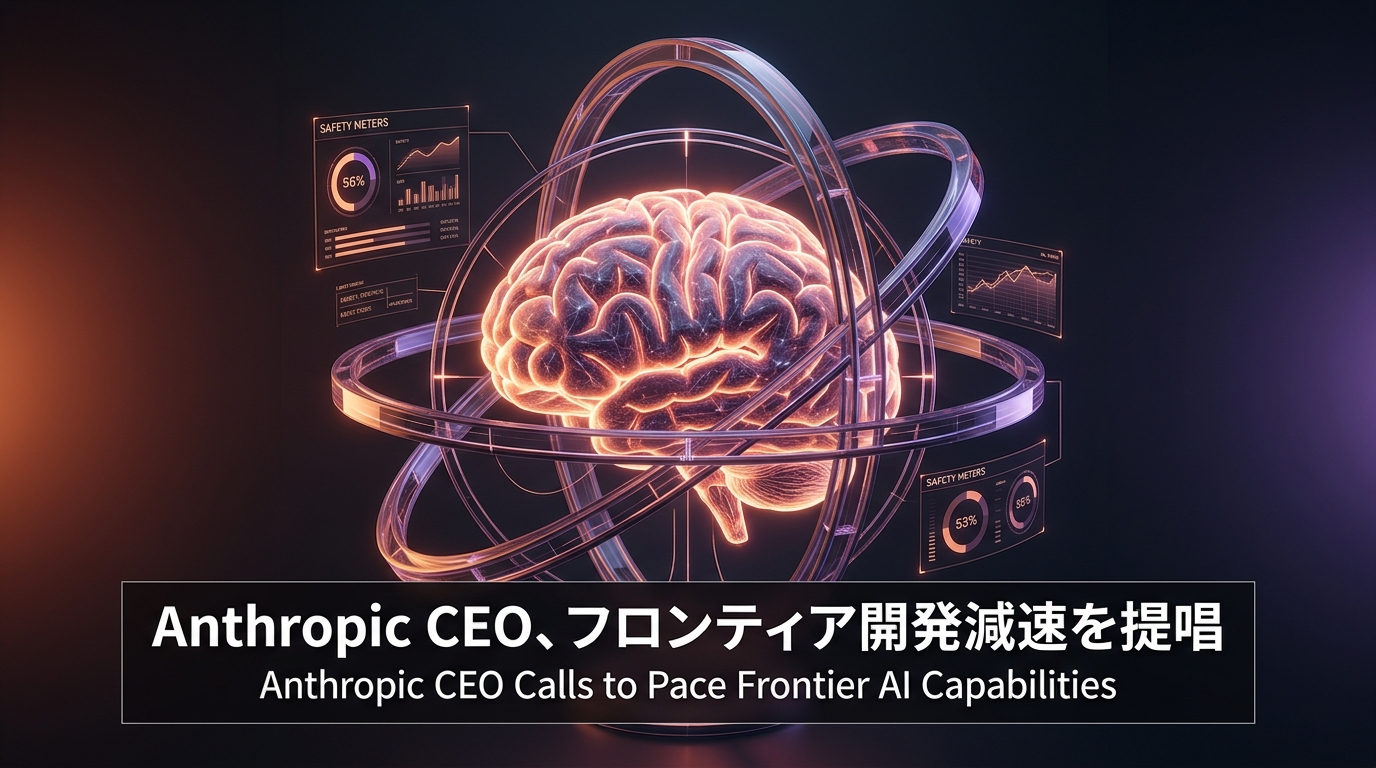 Anthropic CEO、フロンティア開発減速を提唱