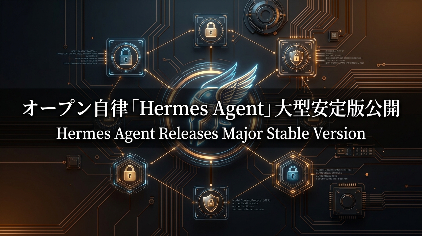 オープン自律「Hermes Agent」大型安定版公開