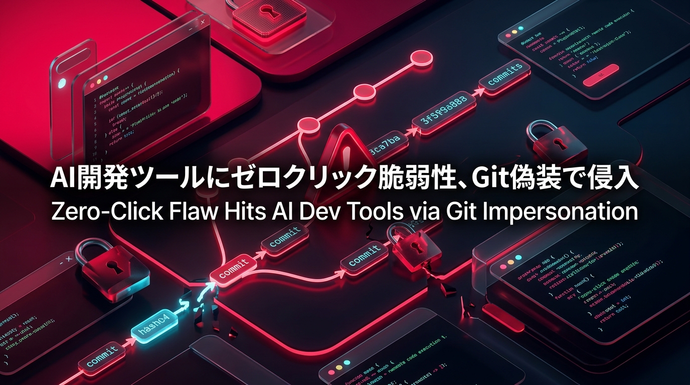 AI開発ツールにゼロクリック脆弱性、Git偽装で侵入