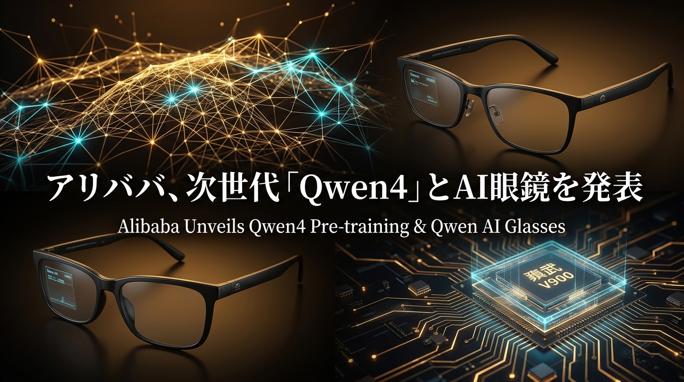 アリババ、次世代「Qwen4」とAI眼鏡を発表