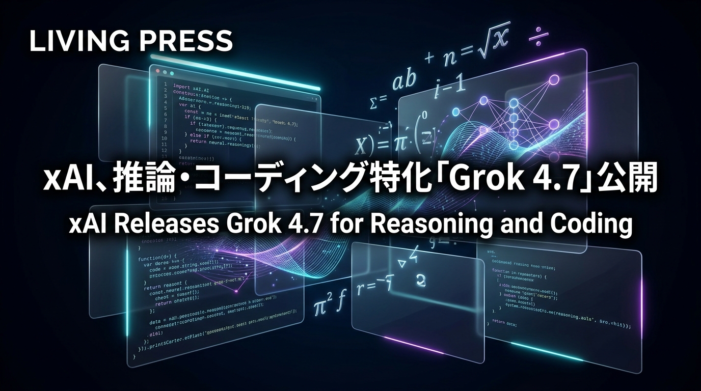 xAI、推論・コーディング特化「Grok 4.7」公開