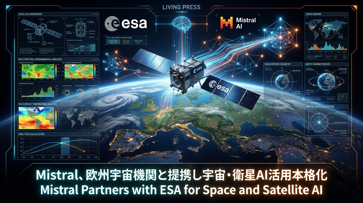 Mistral、欧州宇宙機関と提携し宇宙・衛星AI活用本格化