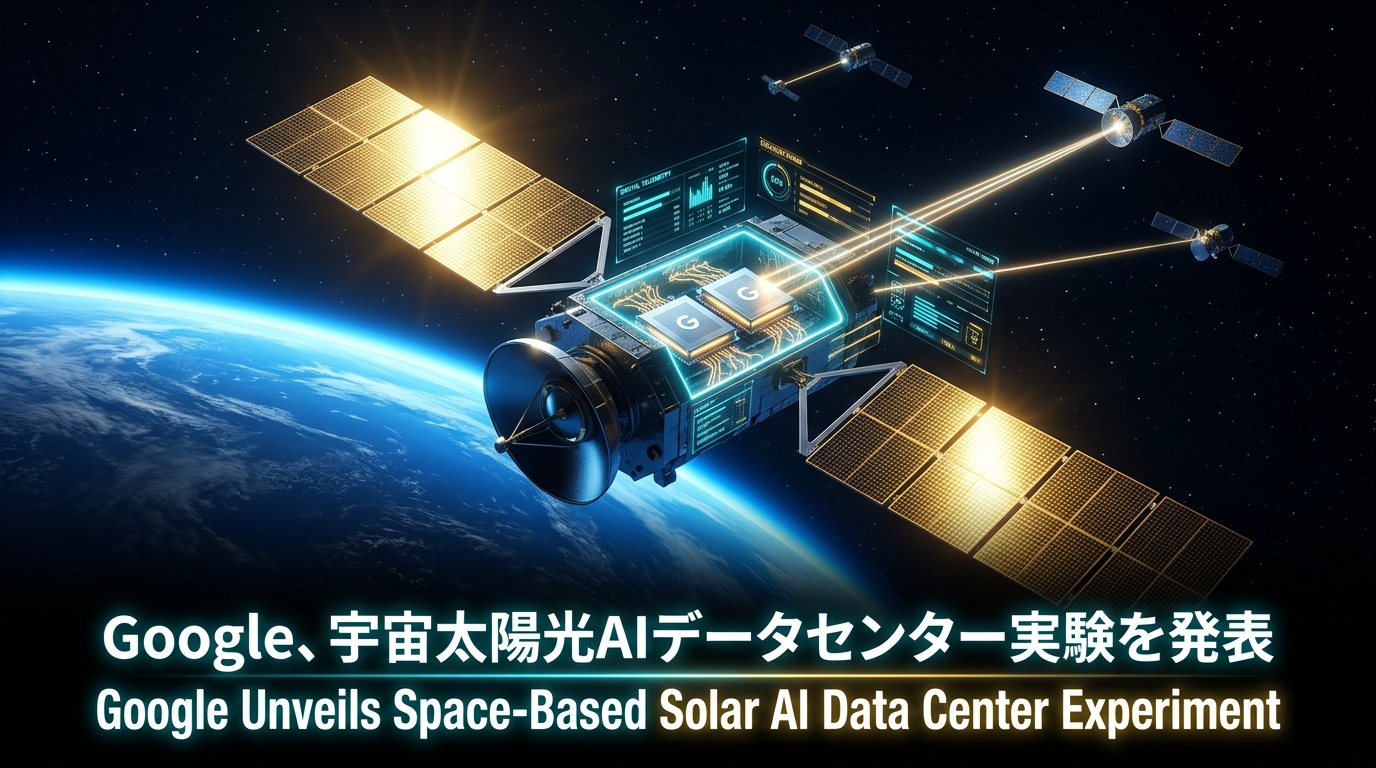 Google、宇宙太陽光AIデータセンター実験を発表