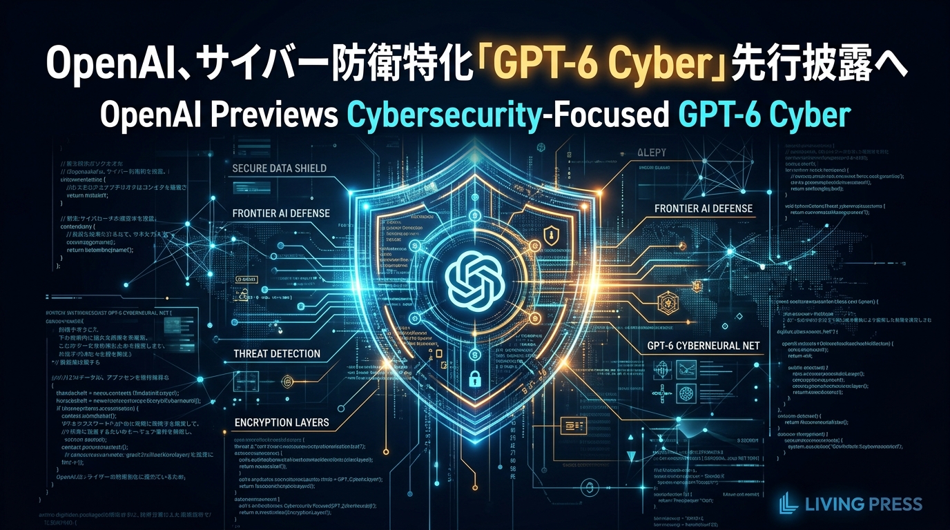OpenAI、サイバー防衛特化「GPT-6 Cyber」先行披露へ