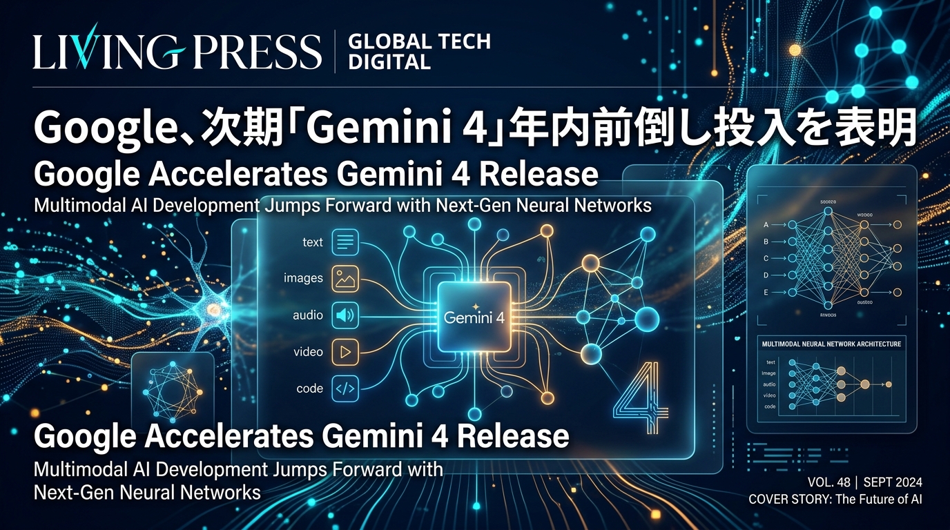 Google、次期「Gemini 4」年内前倒し投入を表明