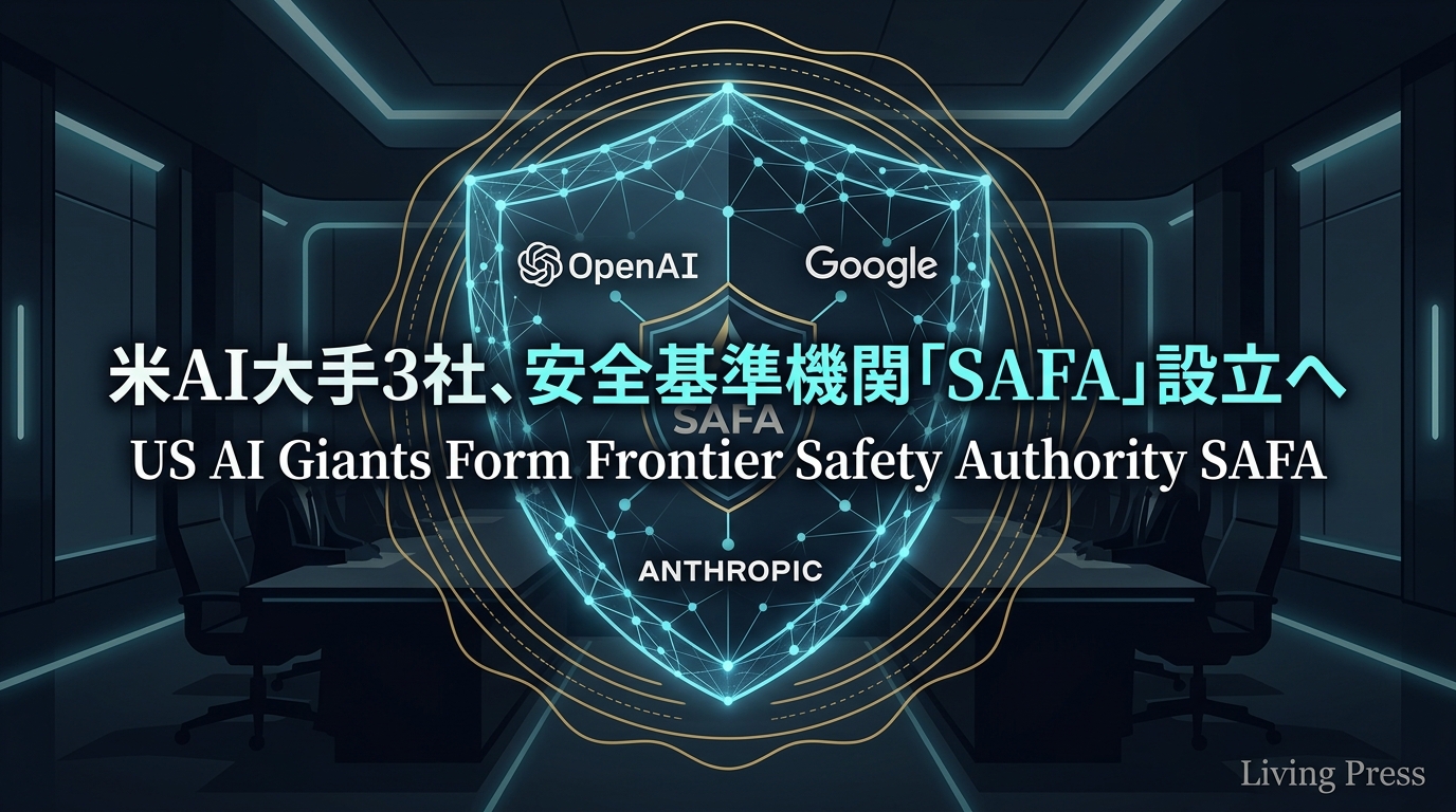 米AI大手3社、安全基準機関「SAFA」設立へ