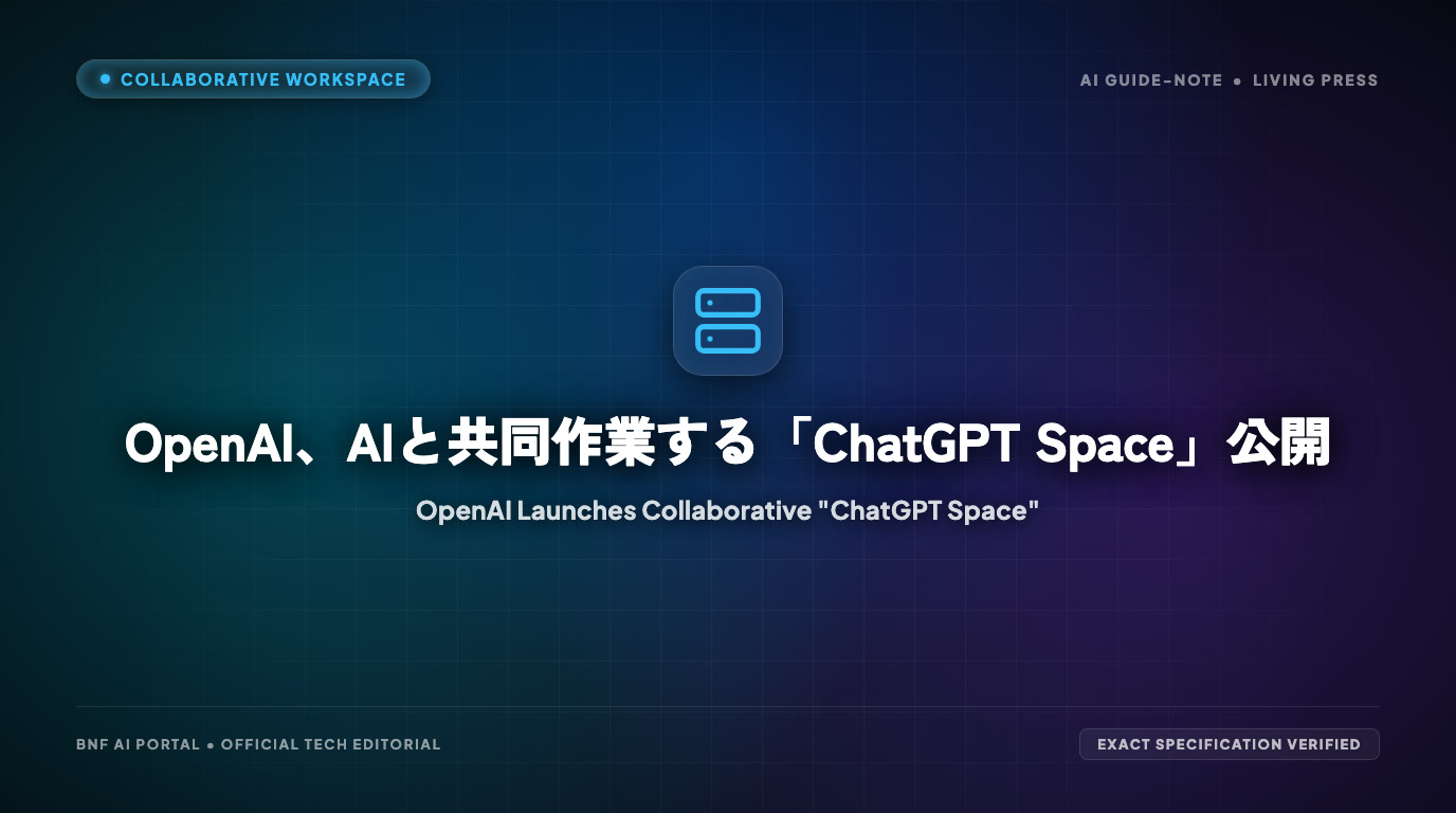 OpenAI、AIと共同作業する「ChatGPT Space」公開