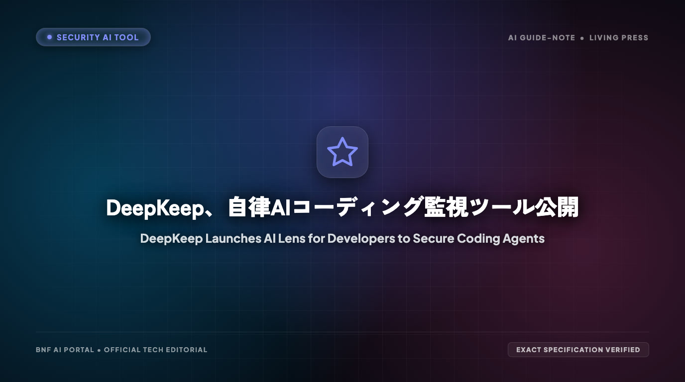 DeepKeep、自律AIコーディング監視ツール公開