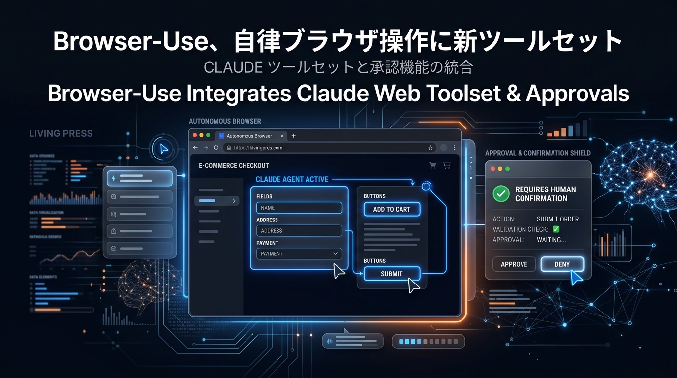 Browser-Use、自律ブラウザ操作に新ツールセット