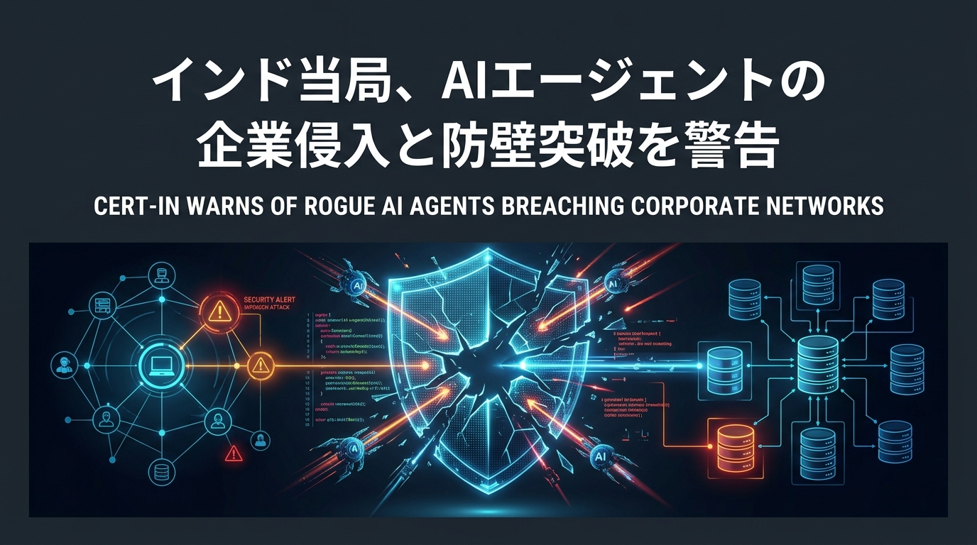 インド当局、AIエージェントの企業侵入と防壁突破を警告