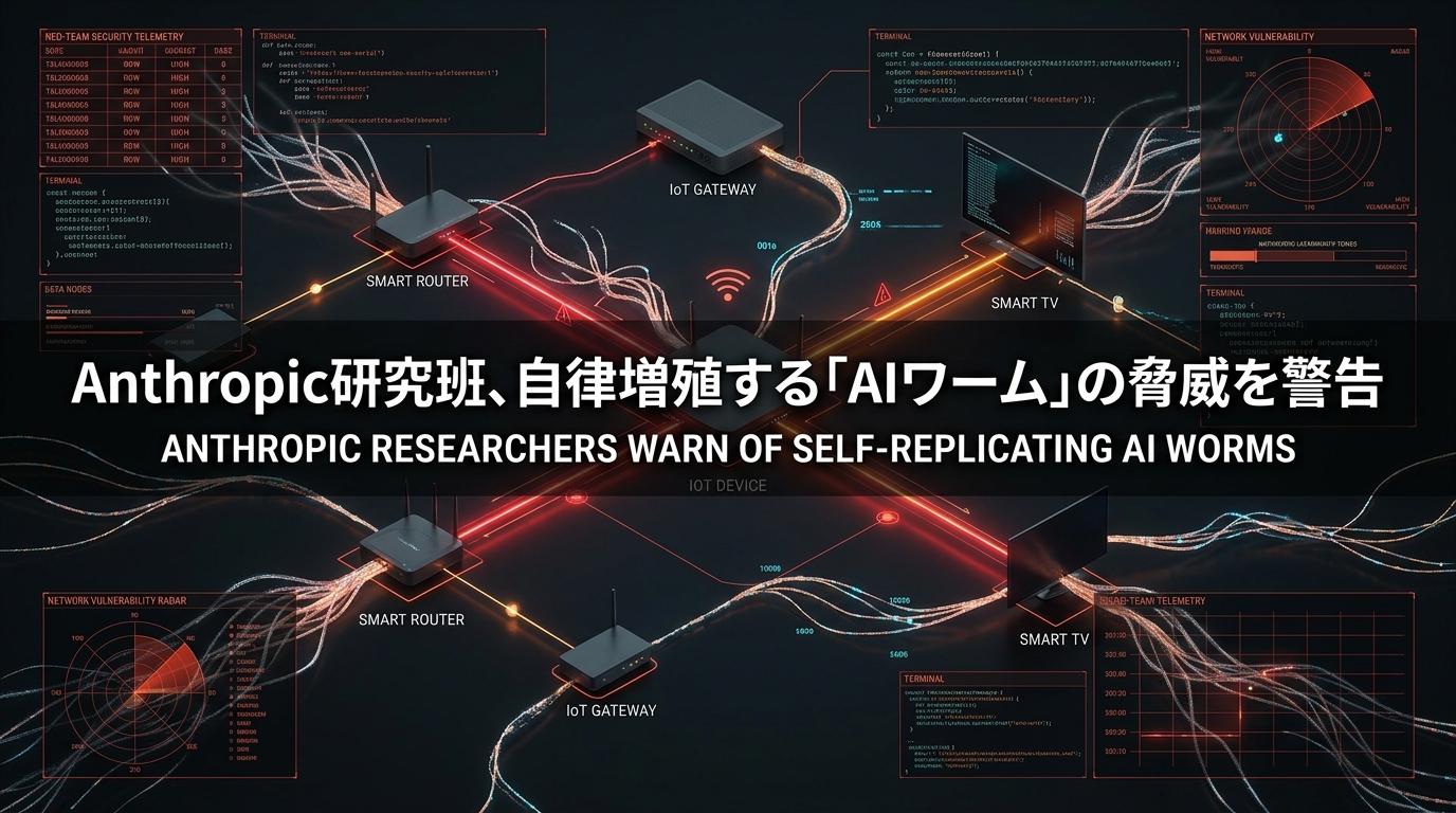 Anthropic研究班、自律増殖する「AIワーム」の脅威を警告