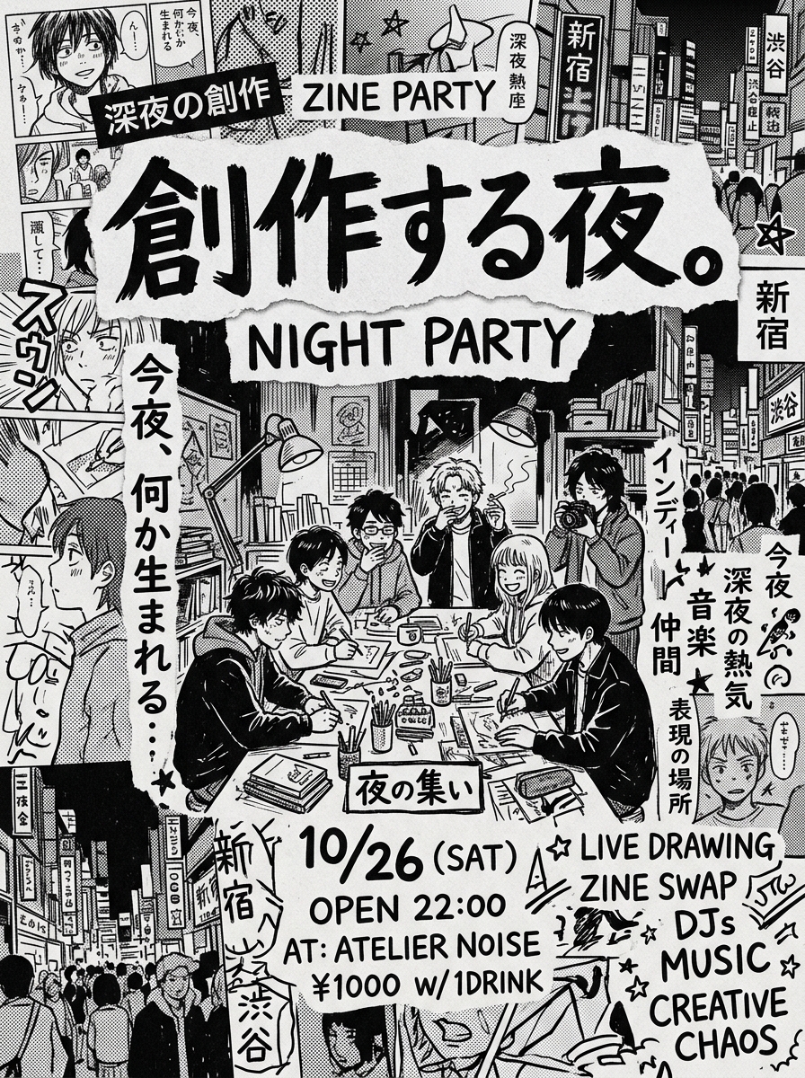 ZINE・自主制作ポスター のプレビュー